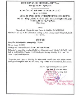 Số Công Bố Phụ Khang Diệp Tố Như